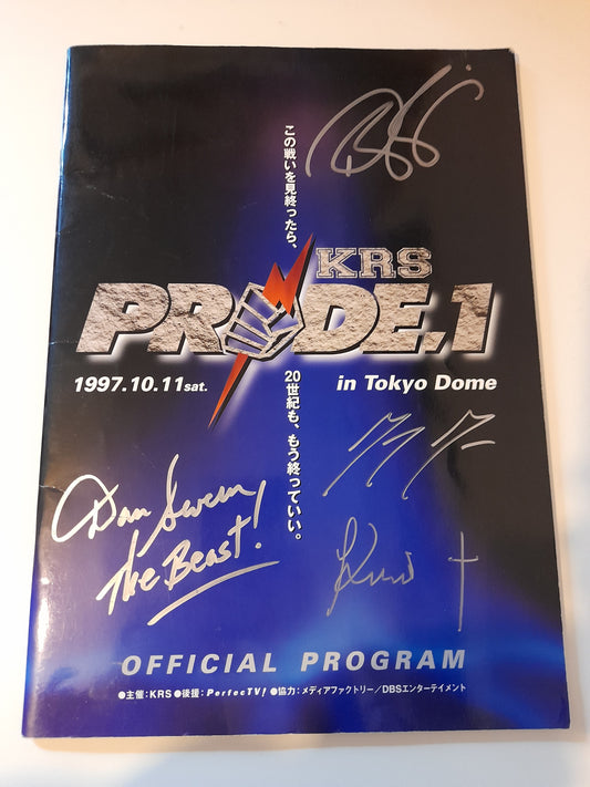 [MUSEUM] KRS Pride Fighting Championship 1 Official Event Program [Autographed]