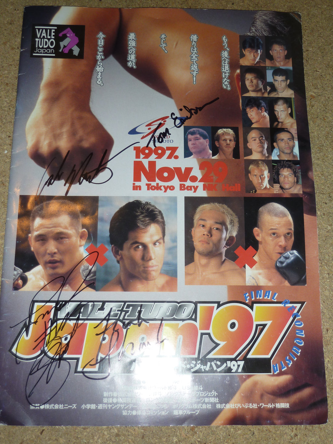 [MUSEUM] Vale Tudo Japan 1997 Official Event Program - Autographed