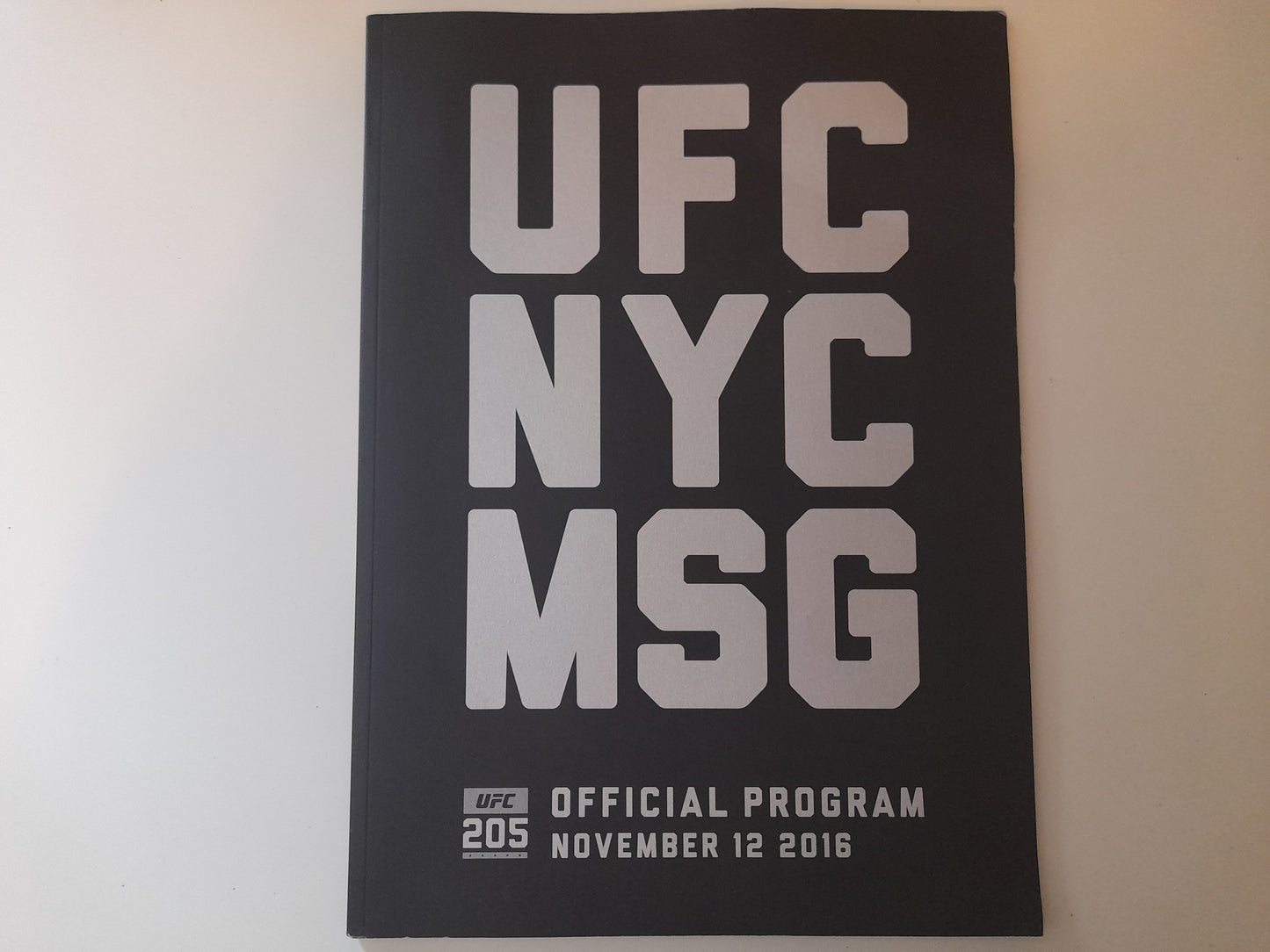 UFC 205 - McGregor Vs Alvarez (2016) - Official Event Program