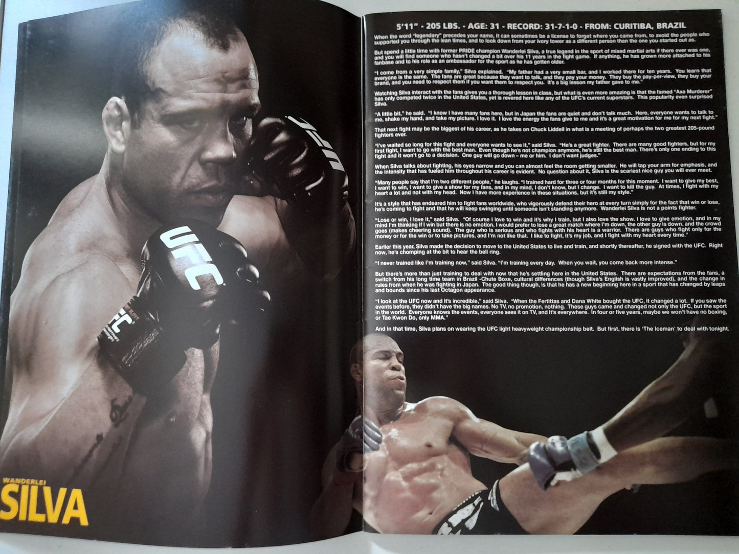 UFC 79 - Nemesis - Liddell Vs Silva (2007) Official Event Program