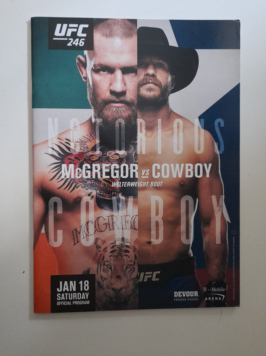 UFC 246 - McGregor Vs Cerrone (2020) - Official Event Program