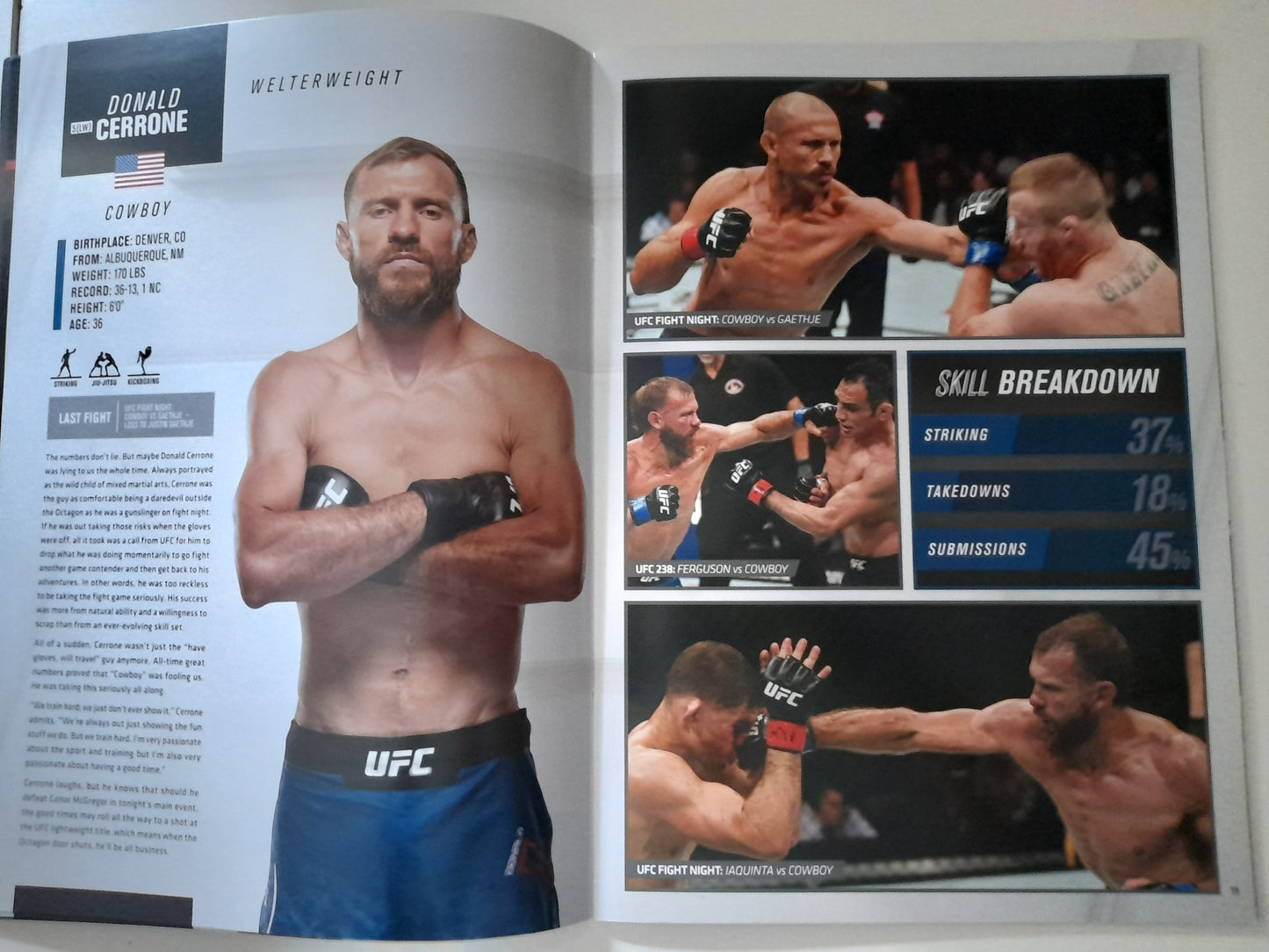 UFC 246 - McGregor Vs Cerrone (2020) - Official Event Program