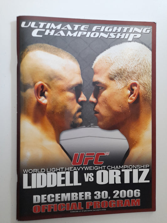 UFC 66 - Chuck Liddell Vs Tito Ortiz 2 (2006) - Official Event Program