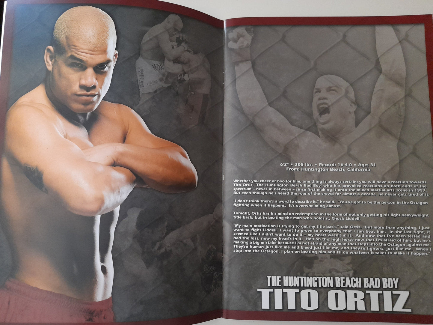 UFC 66 - Chuck Liddell Vs Tito Ortiz 2 (2006) - Official Event Program