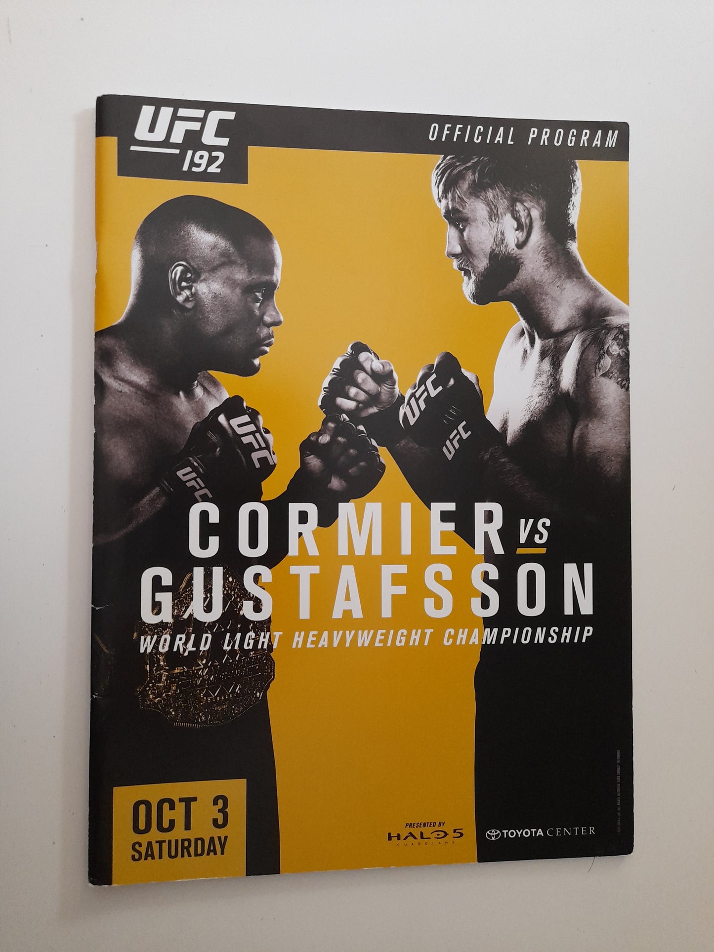 UFC 192 - Cormier Vs Gustafsson (2015) - Official Event Program