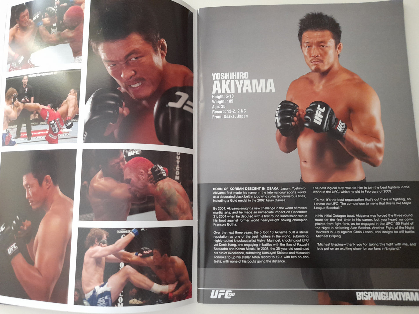 UFC 120 - Bisping Vs Akiyama (2010) - Official Event Program (UK)