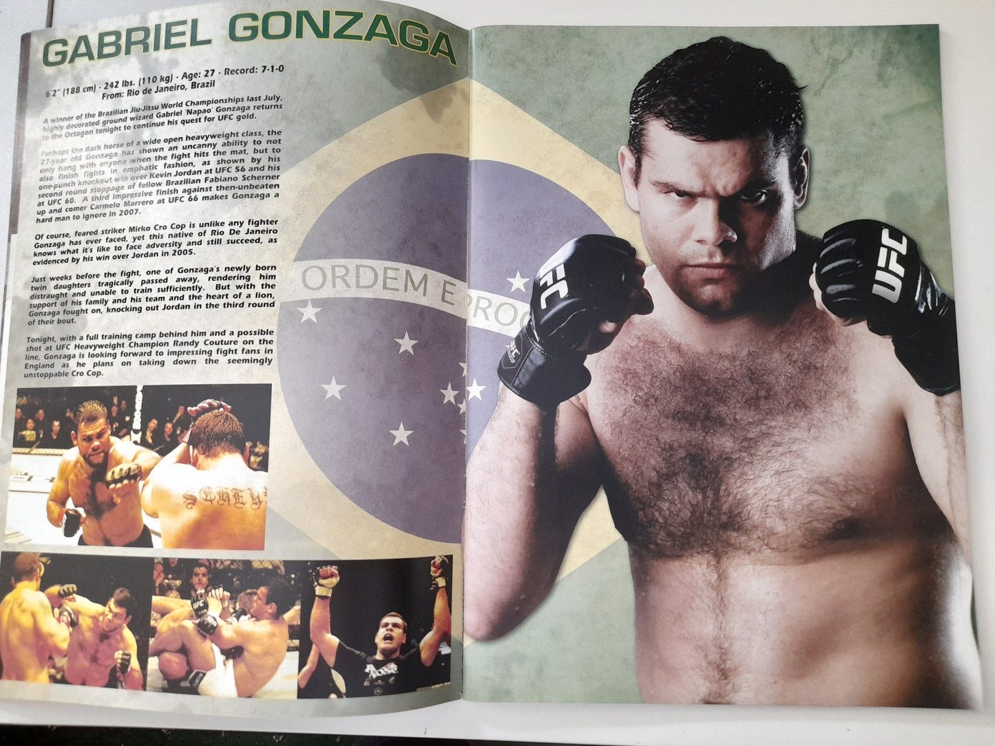 UFC 70 - Nations Collide - Crocop Vs Gonzaga (2007) - Official Event Program (UK)