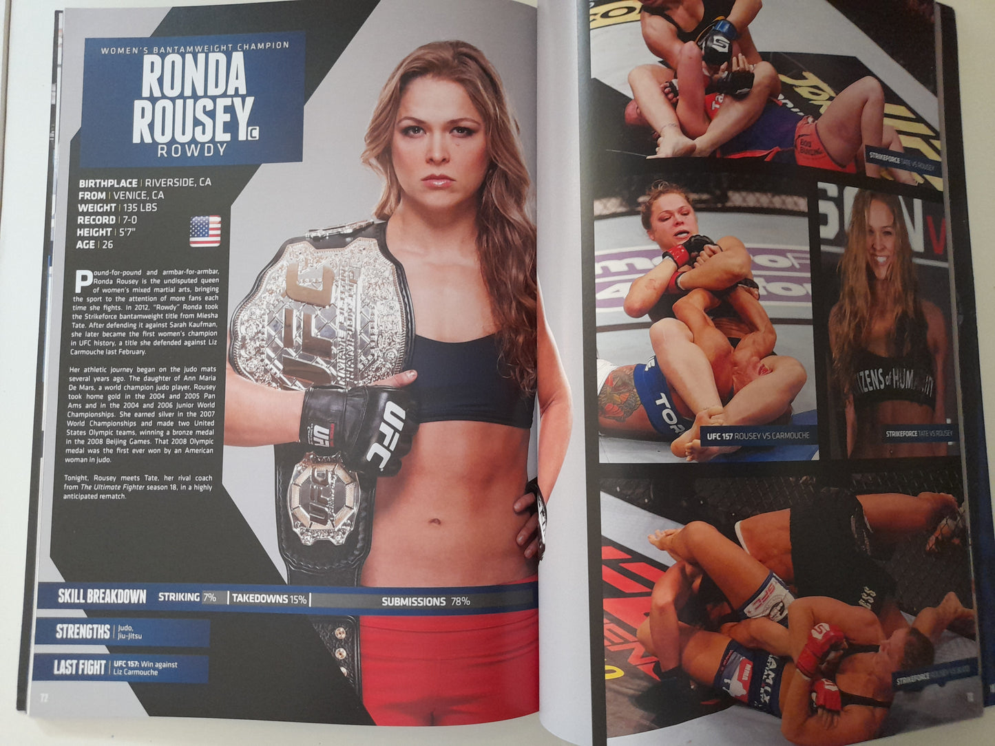 UFC 168 - Weidman Vs Silva 2 - Rousey Vs Tate 2 (2013) - Official Event Program