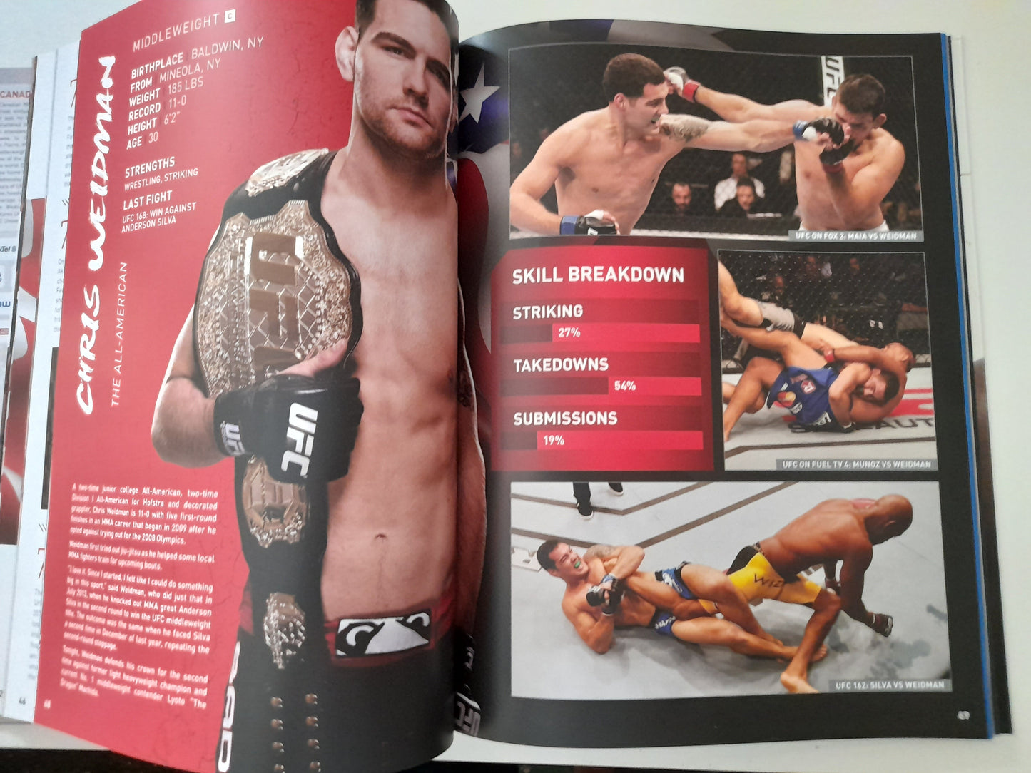 UFC 175 - Weidman Vs Machida & Rousey Vs Davis (2014) - Official Event Program