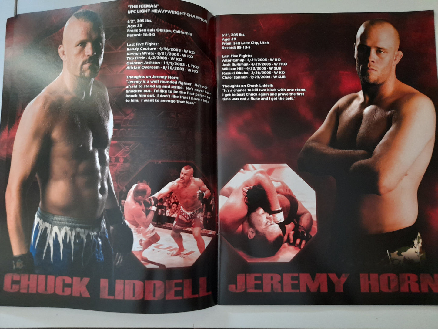 UFC 54 - Boiling Point - Liddell Vs Horn (2005) - Official Event Program