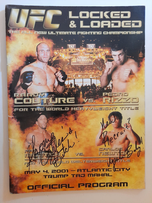 UFC 31 Locked & Loaded - Couture Vs Rizzo (2001) - [AUTOGRAPHED] Official Event Program