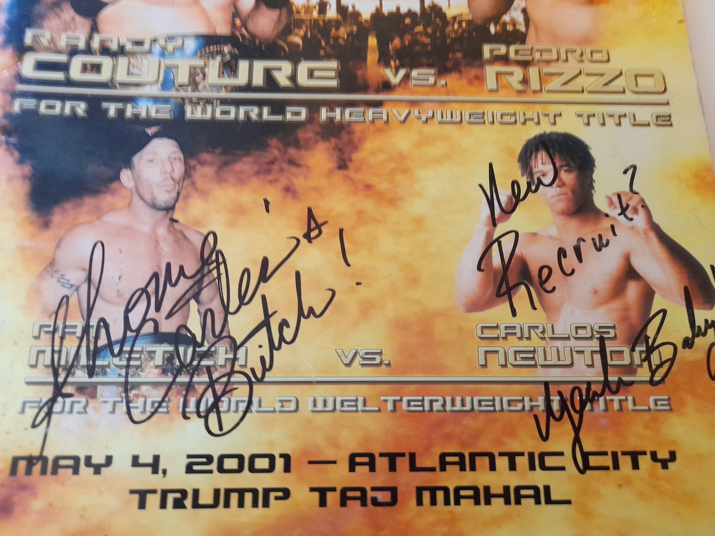 UFC 31 Locked & Loaded - Couture Vs Rizzo (2001) - [AUTOGRAPHED] Official Event Program