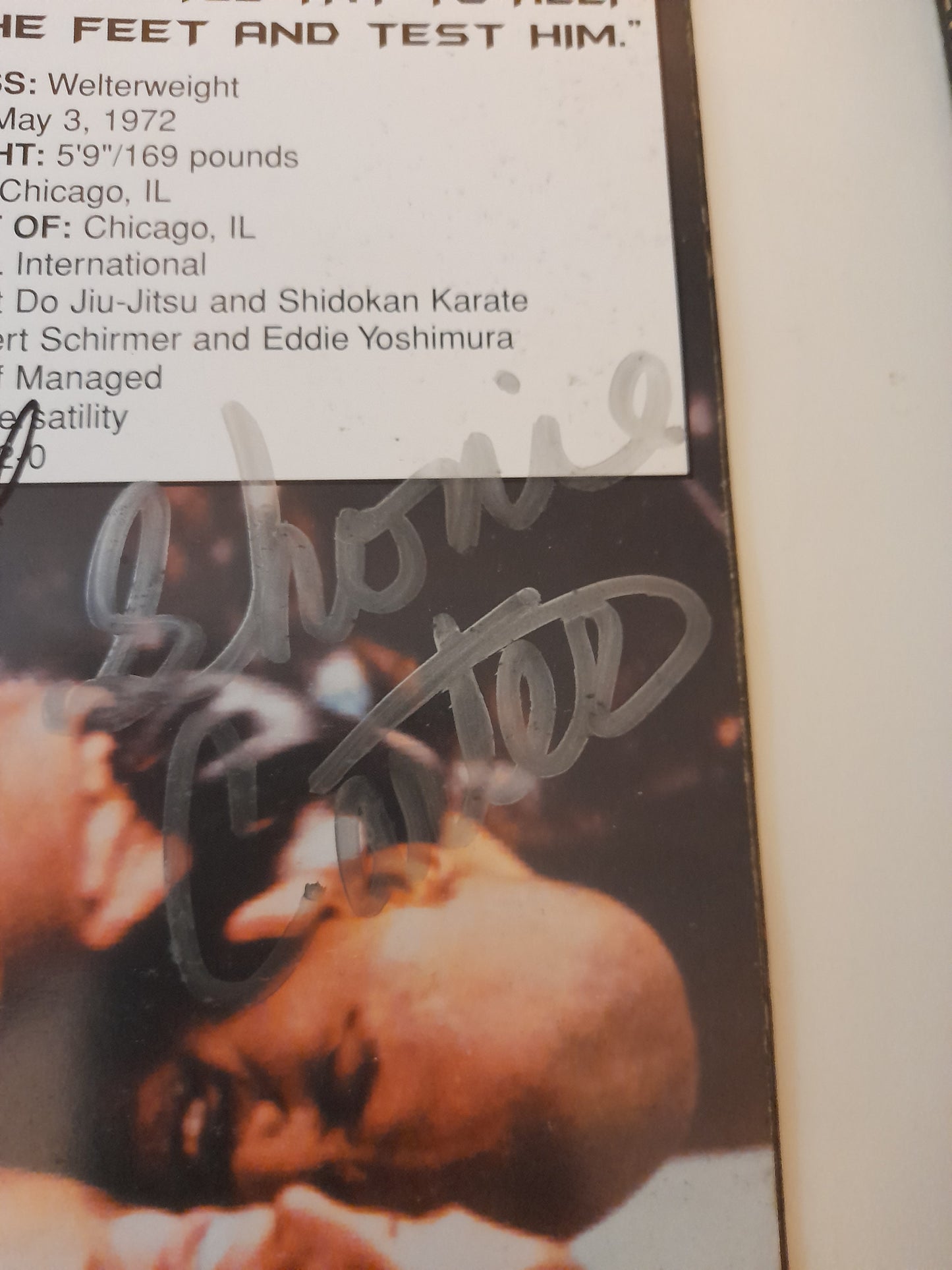 UFC 31 Locked & Loaded - Couture Vs Rizzo (2001) - [AUTOGRAPHED] Official Event Program