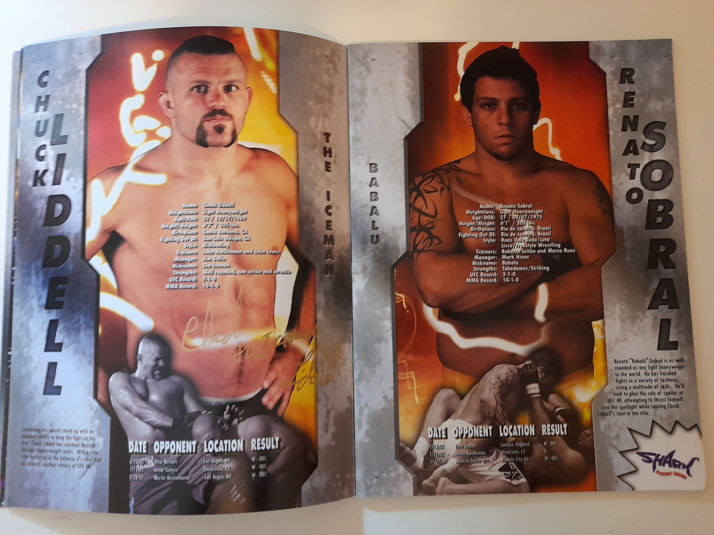 UFC 40 Vendetta - Tito Ortiz Vs Ken Shamrock (2002) - [AUTOGRAPHED] Official Event Program