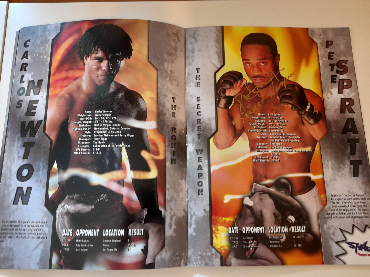 UFC 40 Vendetta - Tito Ortiz Vs Ken Shamrock (2002) - [AUTOGRAPHED] Official Event Program