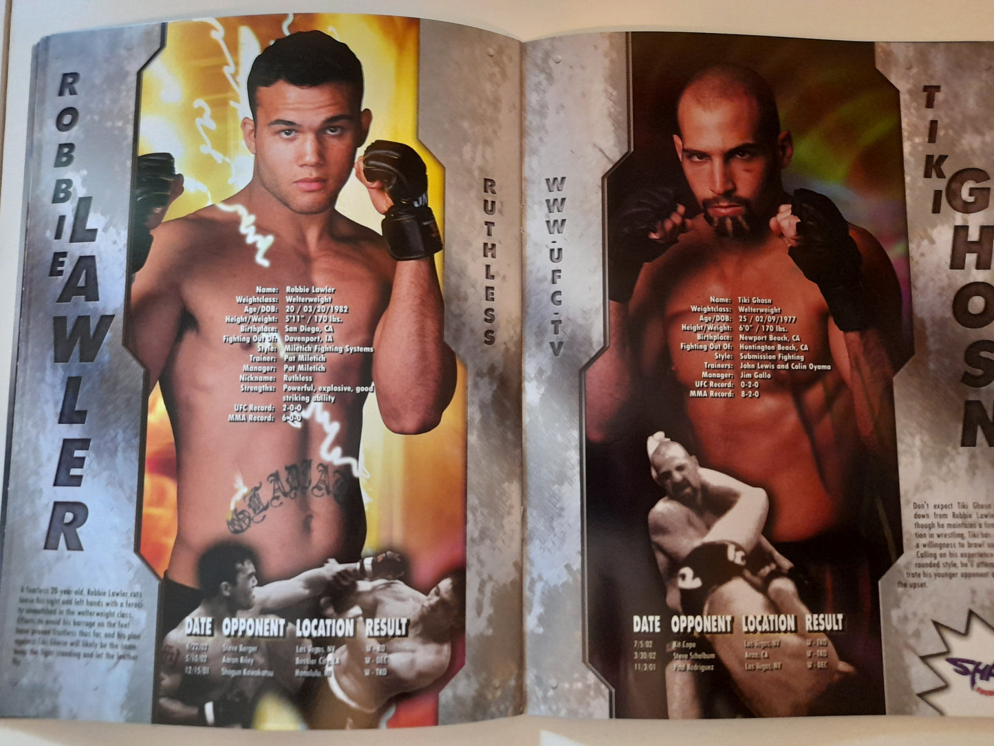 UFC 40 Vendetta - Tito Ortiz Vs Ken Shamrock (2002) - [AUTOGRAPHED] Official Event Program