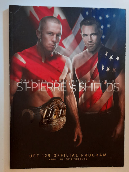 UFC 129 - Georges St Pierre Vs Jake Shields (2011) - Official Event Program [SALE]