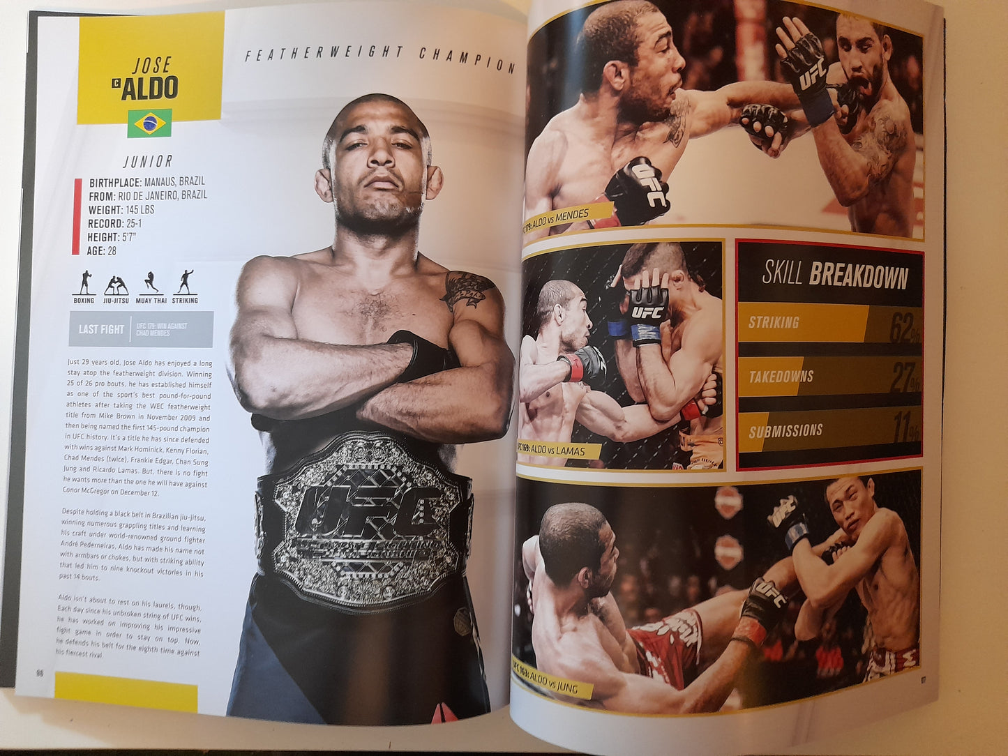 UFC 194 McGregor Vs Aldo / FightNight80 / TUF Finale (2015) - Official 3x Event Program [SALE]