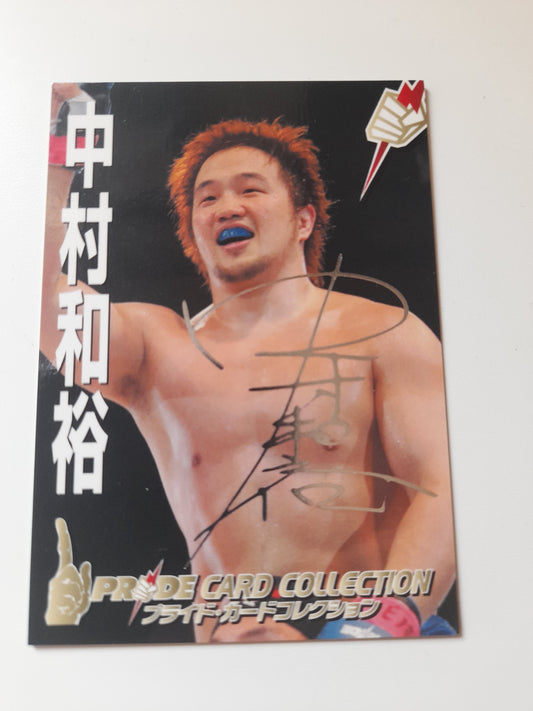 Pride FC DSE 2006 Official Trading Card - Silver Autograph card - #129 Kazuhiro Nakamura