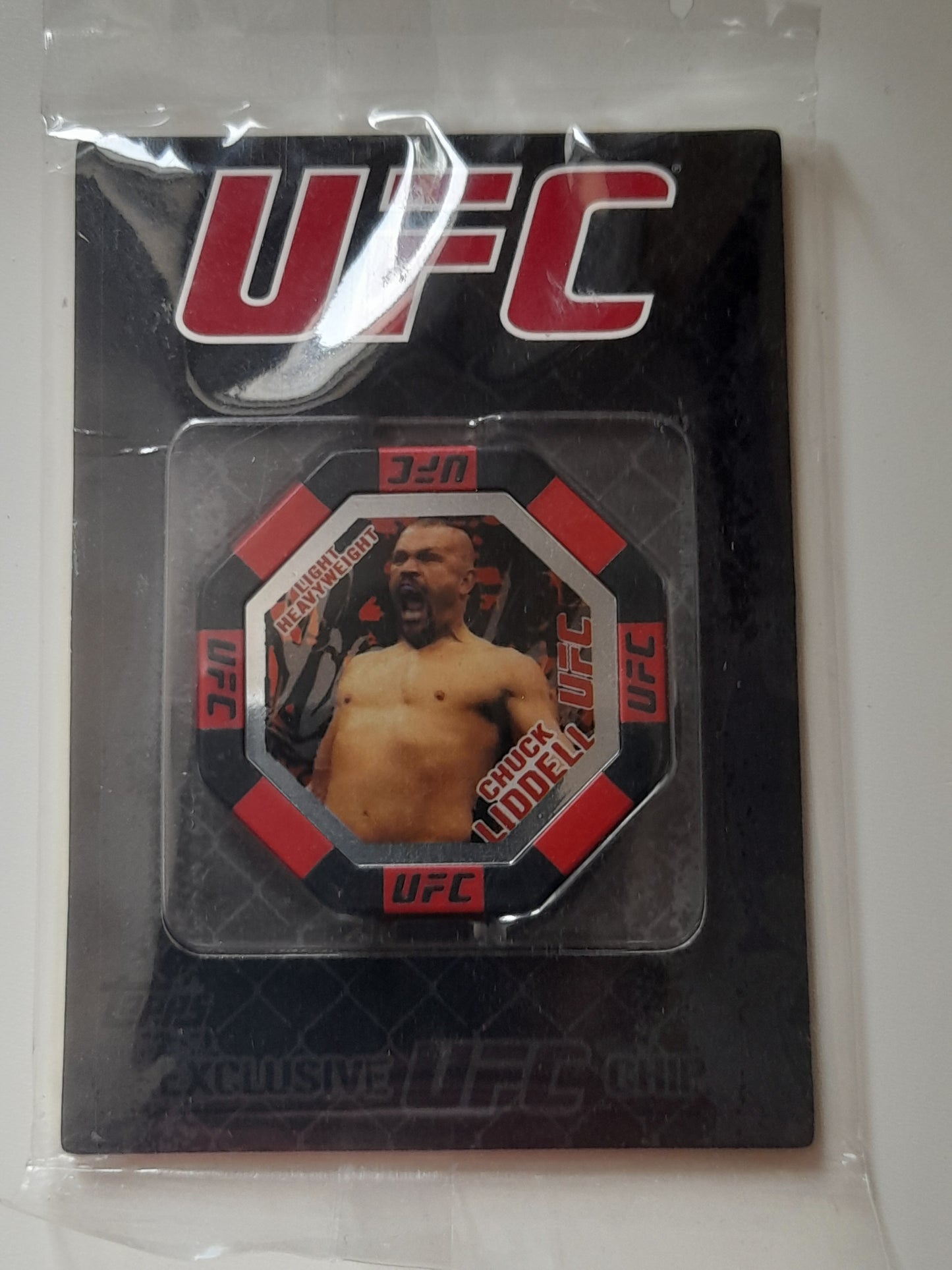 Topps UFC Chuck The Iceman Liddell Sealed Poker Chip 2010