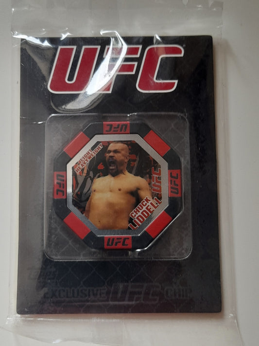 Topps UFC Chuck The Iceman Liddell Sealed Poker Chip 2010