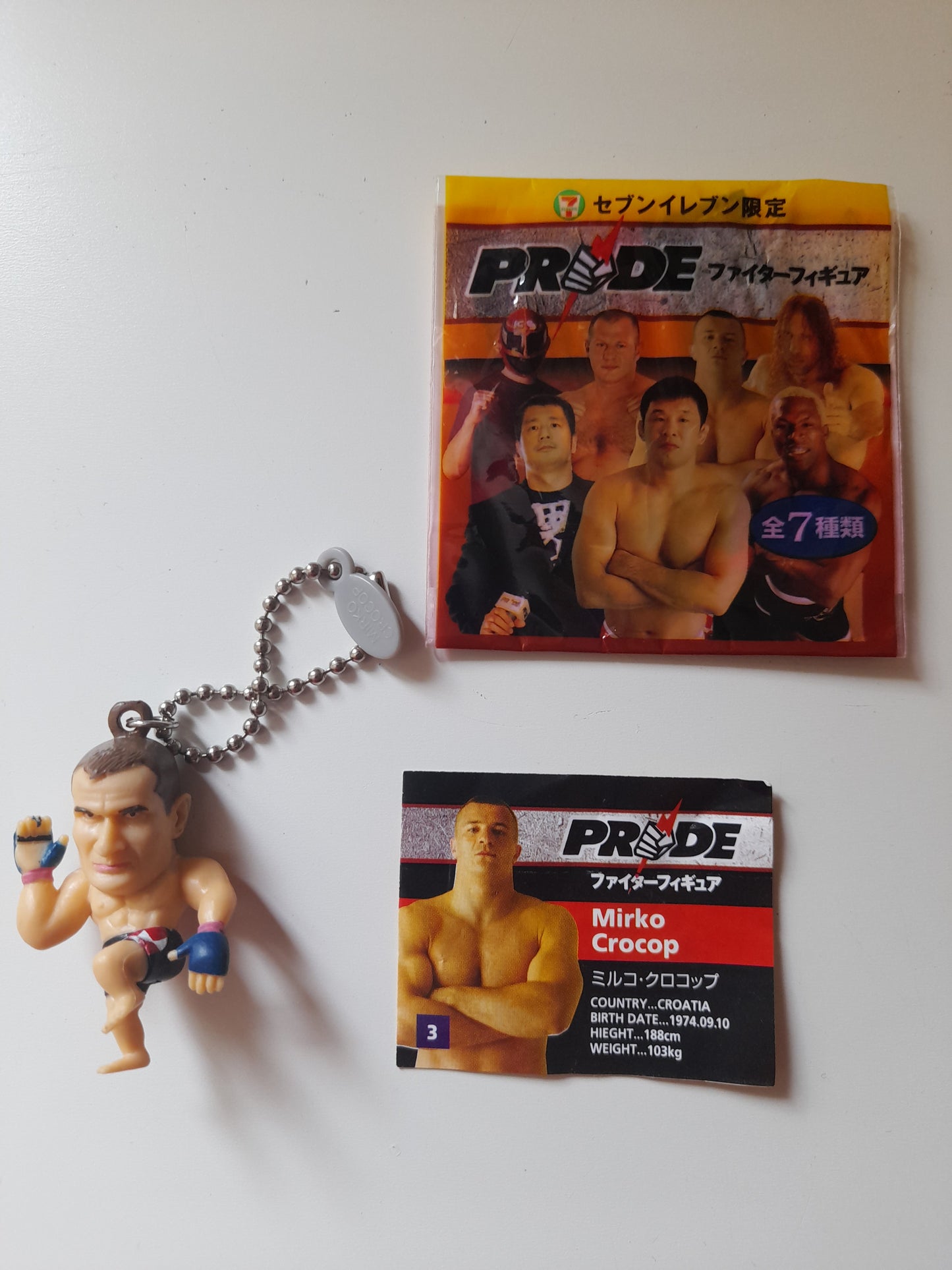 Mirko CroCop Filipovic - Official Pride Fc Keychain (complete)