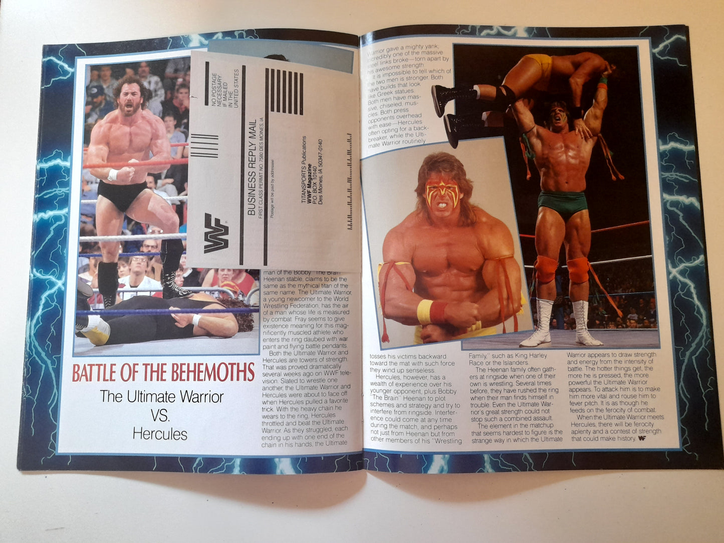 WWF Wrestlemania IV - Hulk Hogan Vs Andre The Giant - Official Event Program