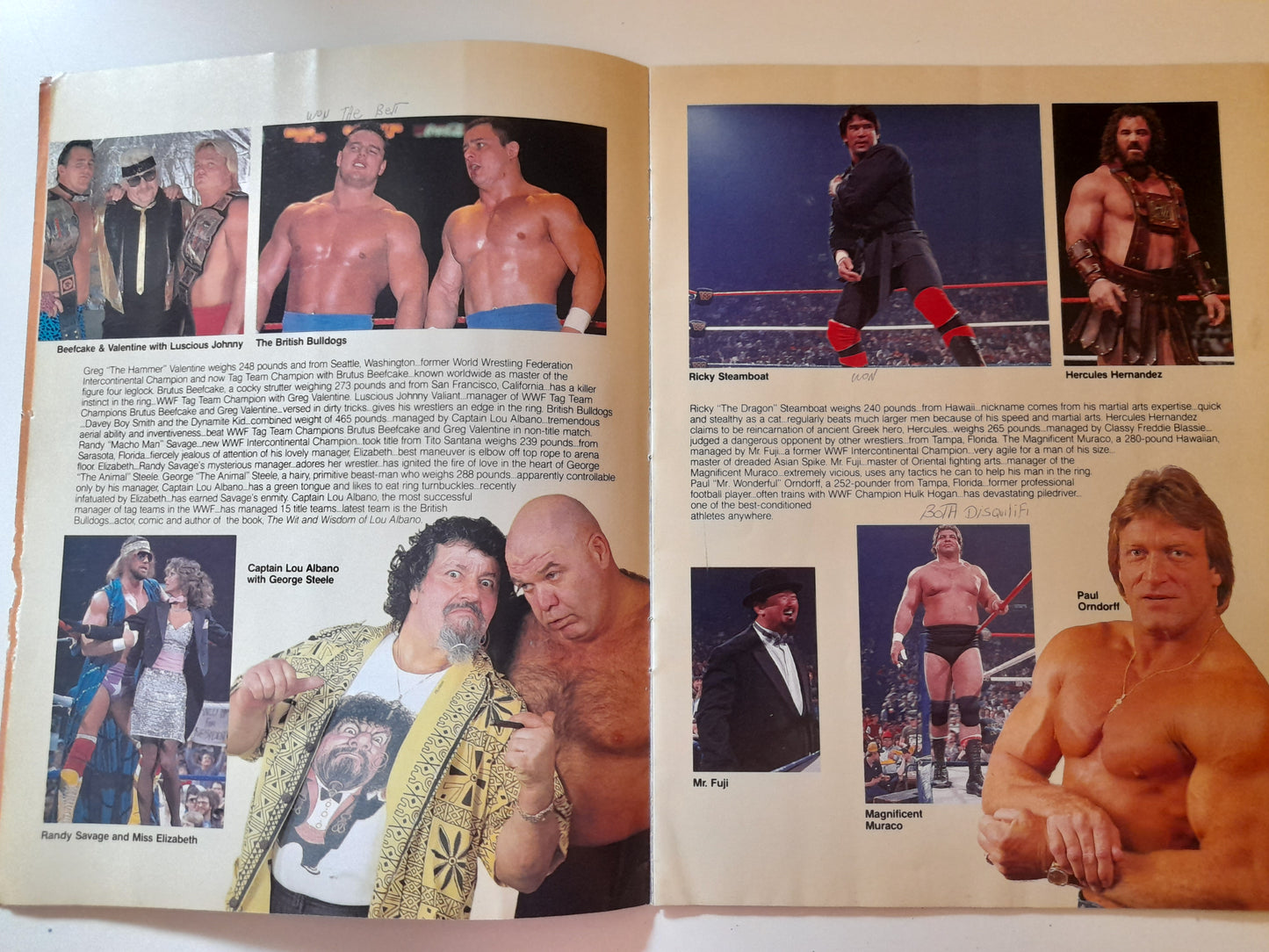 WWF Wrestlemania 2 - Hulk hogan Vs KingKong Bundy - Official Event Program