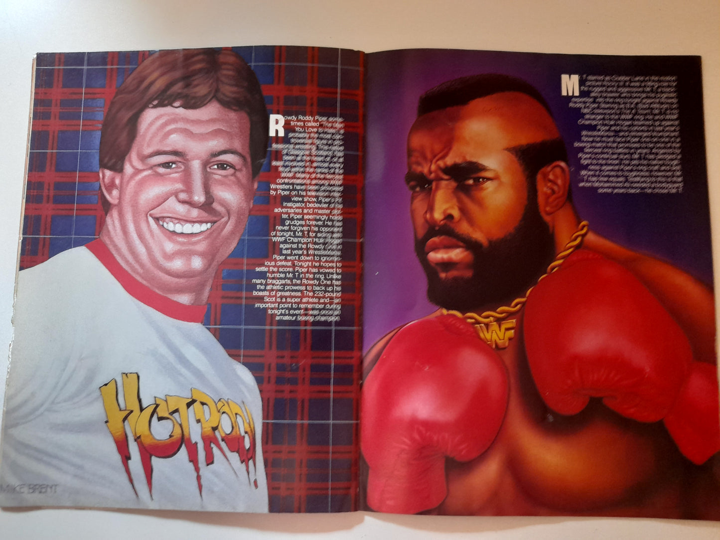 WWF Wrestlemania 2 - Hulk hogan Vs KingKong Bundy - Official Event Program