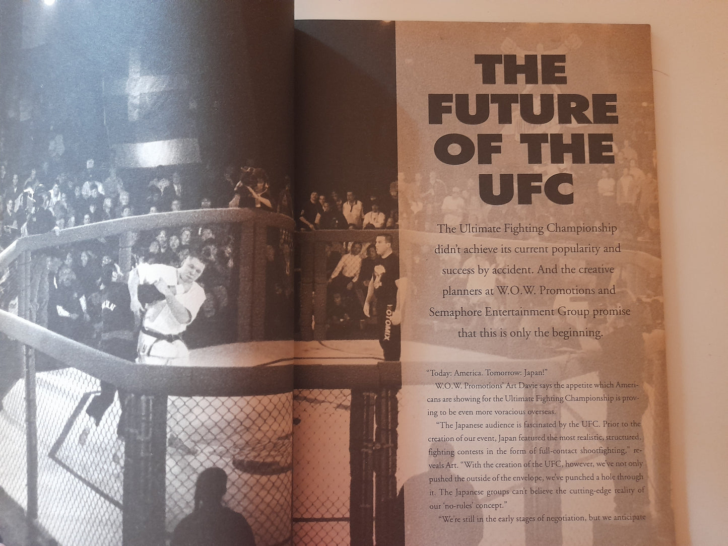 Vintage UFC The Ultimate Fighting Championship Martial Arts Magazine 1994