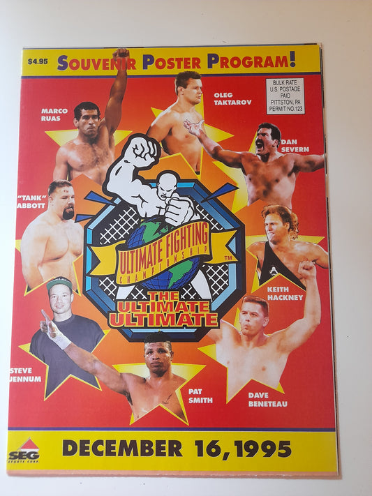 UFC 7.5 Ultimate Ultimate 1995 Official Souvenir Poster Program (1995)