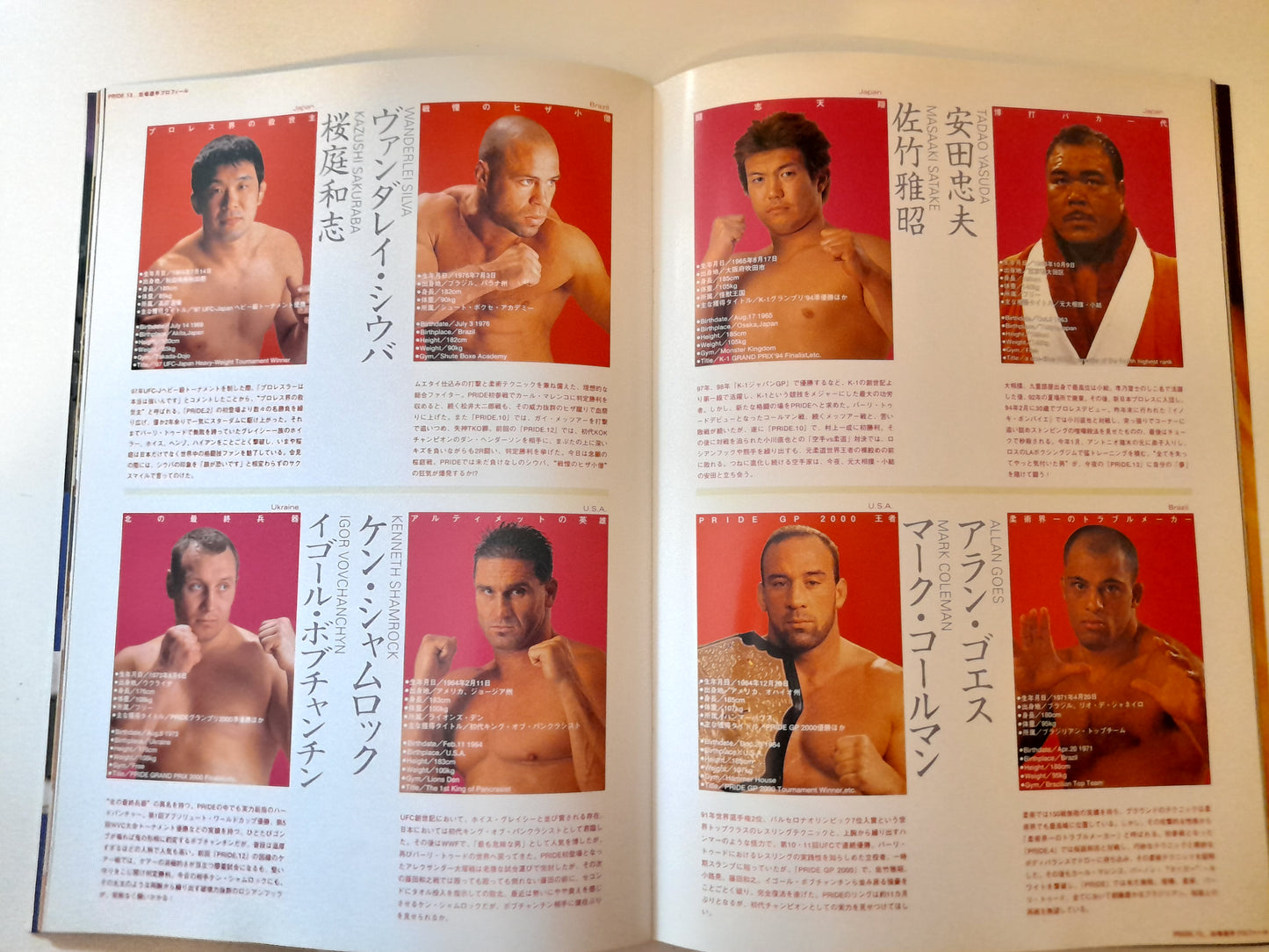 Pride Fighting Championship 13 - Collision Course (2001) - Official Event Program