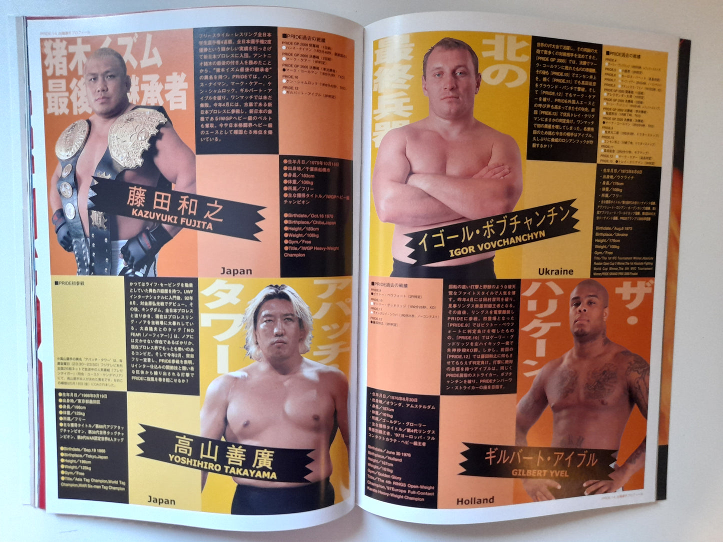 Pride Fighting Championship 14 - Clash of the Titans (2001) - Official Event Program