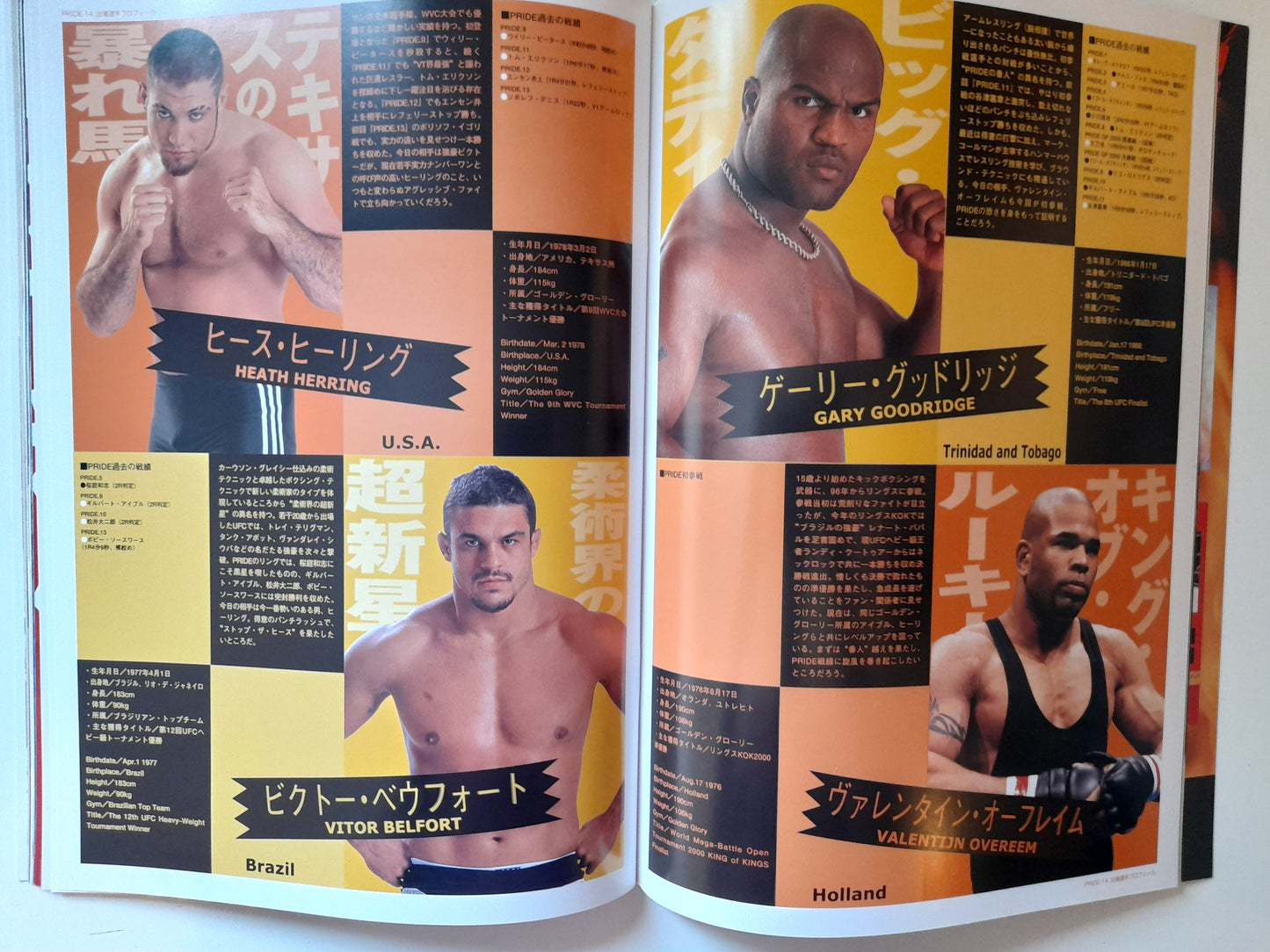 Pride Fighting Championship 14 - Clash of the Titans (2001) - Official Event Program