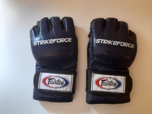 STRIKEFORCE Official MMA Fight Gloves - Version 1 - Blue - Size M - Fairtex