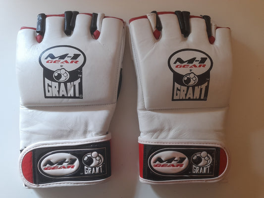 M-1 Global MMA Fight Gloves - White - Size XXL - Grant