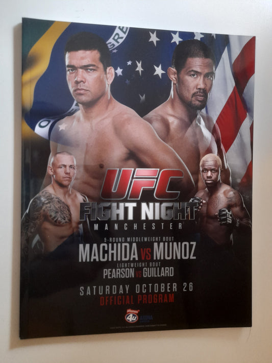 UFC Fight Night 30 - Machida Vs Munoz (2013) - Official Event Program (UK)