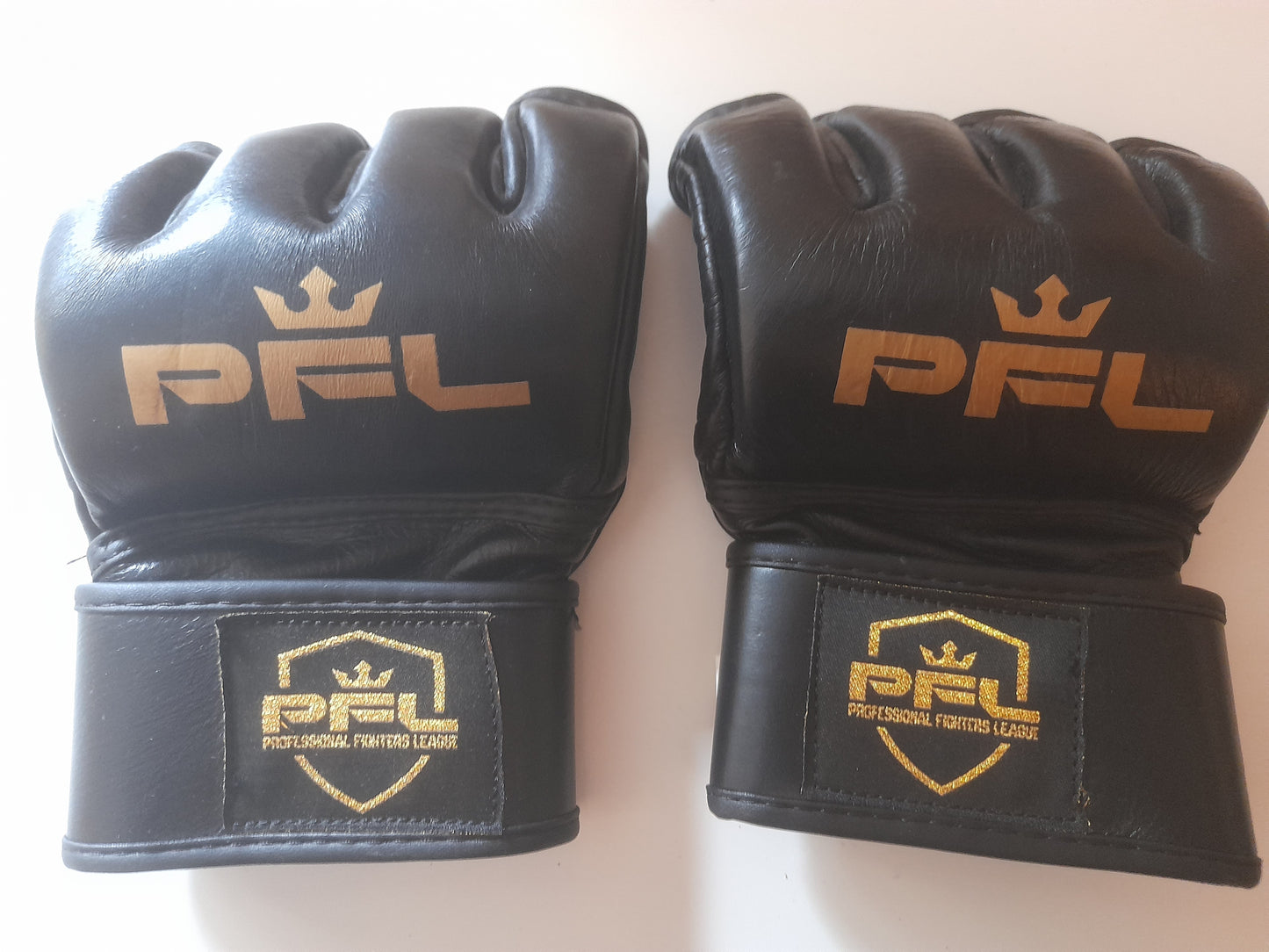 PFL Official MMA Fight Gloves - Black/Gold - Size M