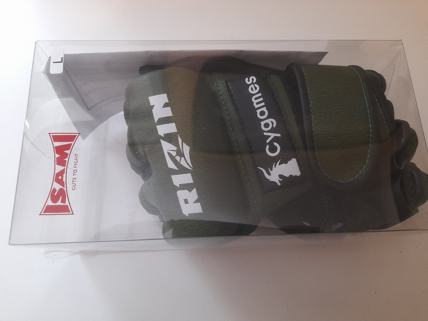 RIZIN Fighting Federation MMA Fight Gloves - Cygames Variant - Green - Size L - ISAMI