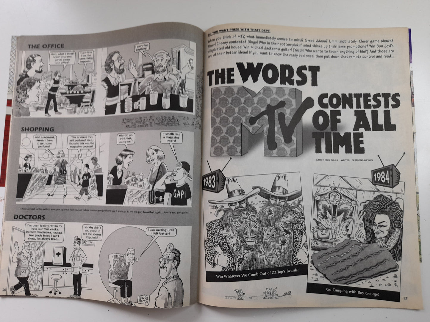 Vintage MAD Magazine Featuring the Ultimate Fighting Championship (1996)