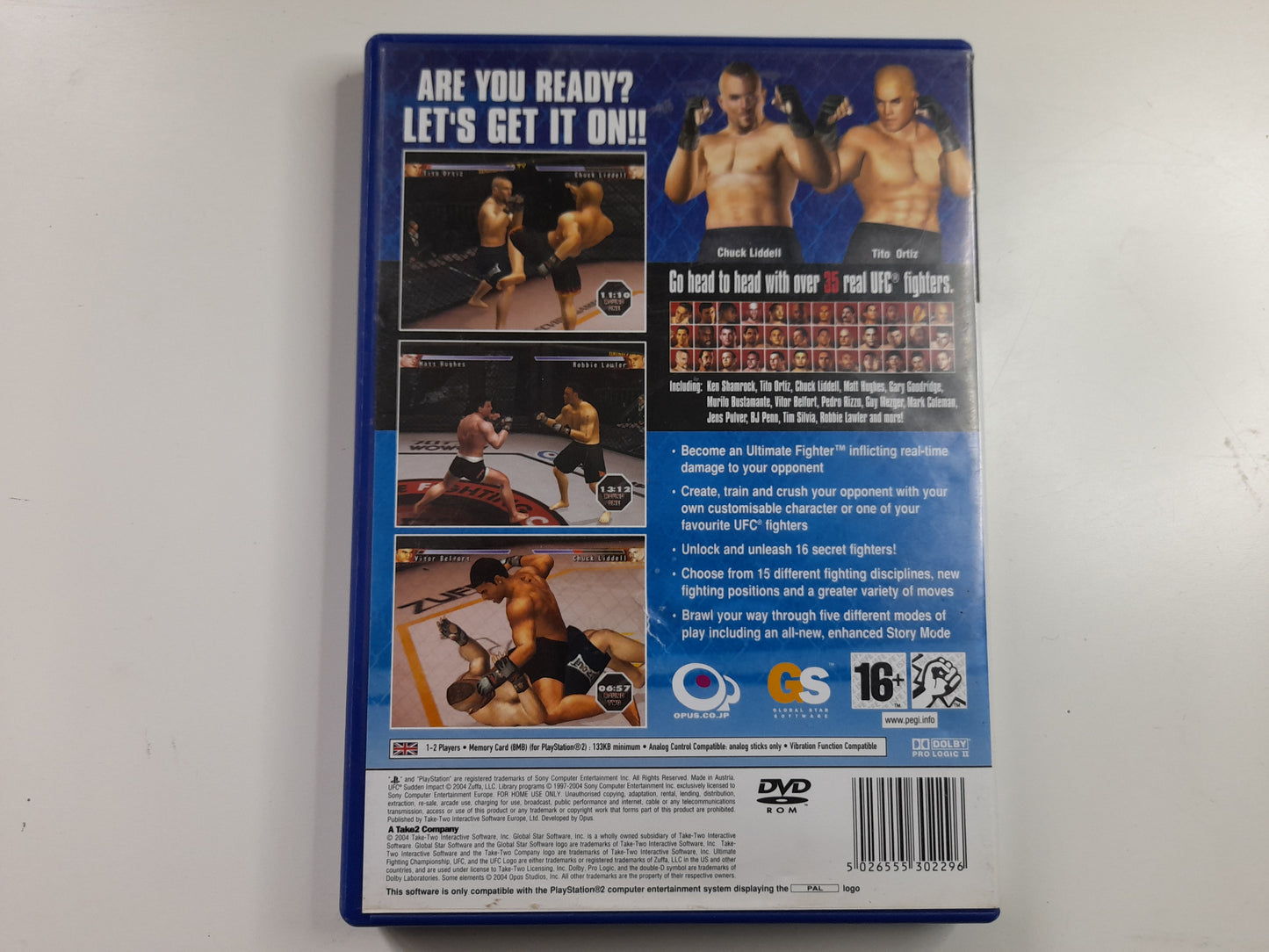 UFC Sudden Impact - Sony Playstation 2 PS2 Video Game PAL (2004)