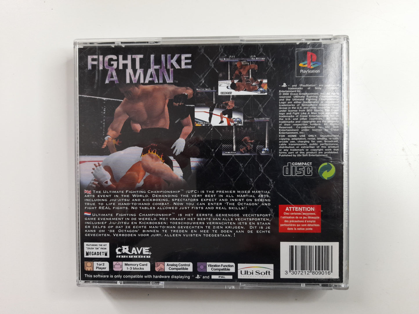 UFC Ultimate Fighting Championship - Sony Playstation 1 PS1 Video Game PAL (2000)