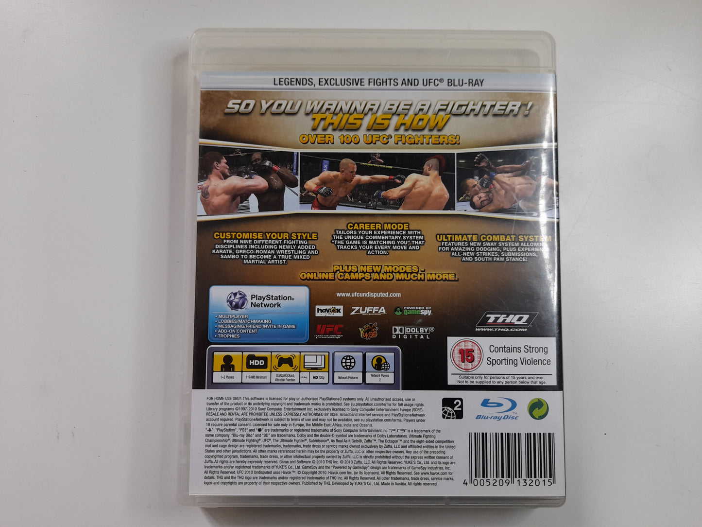 UFC Ultimate Fighting Championship Undisputed 2010 - Sony Playstation 3 PS3 Video Game PAL (2010)