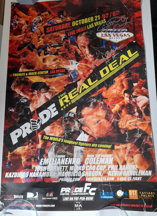 Pride Fighting Championship 32 - Official Event Poster - Japanese Version - [AUTOGRAPHED] - Size B3 [SALE]