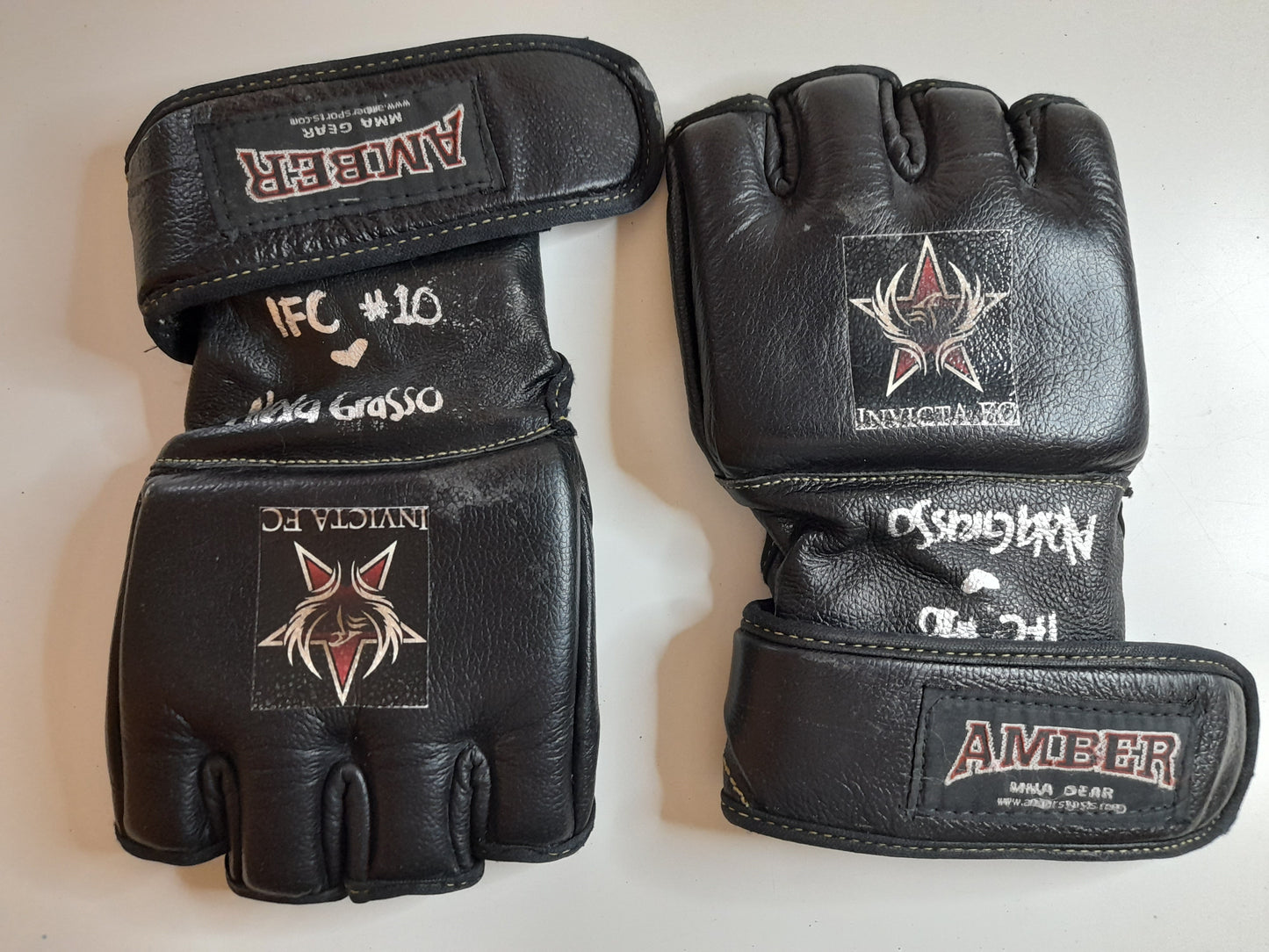 Alexa Grasso Fight Worn Invicta FC 10 MMA Gloves (2014) [FIGHT WORN]