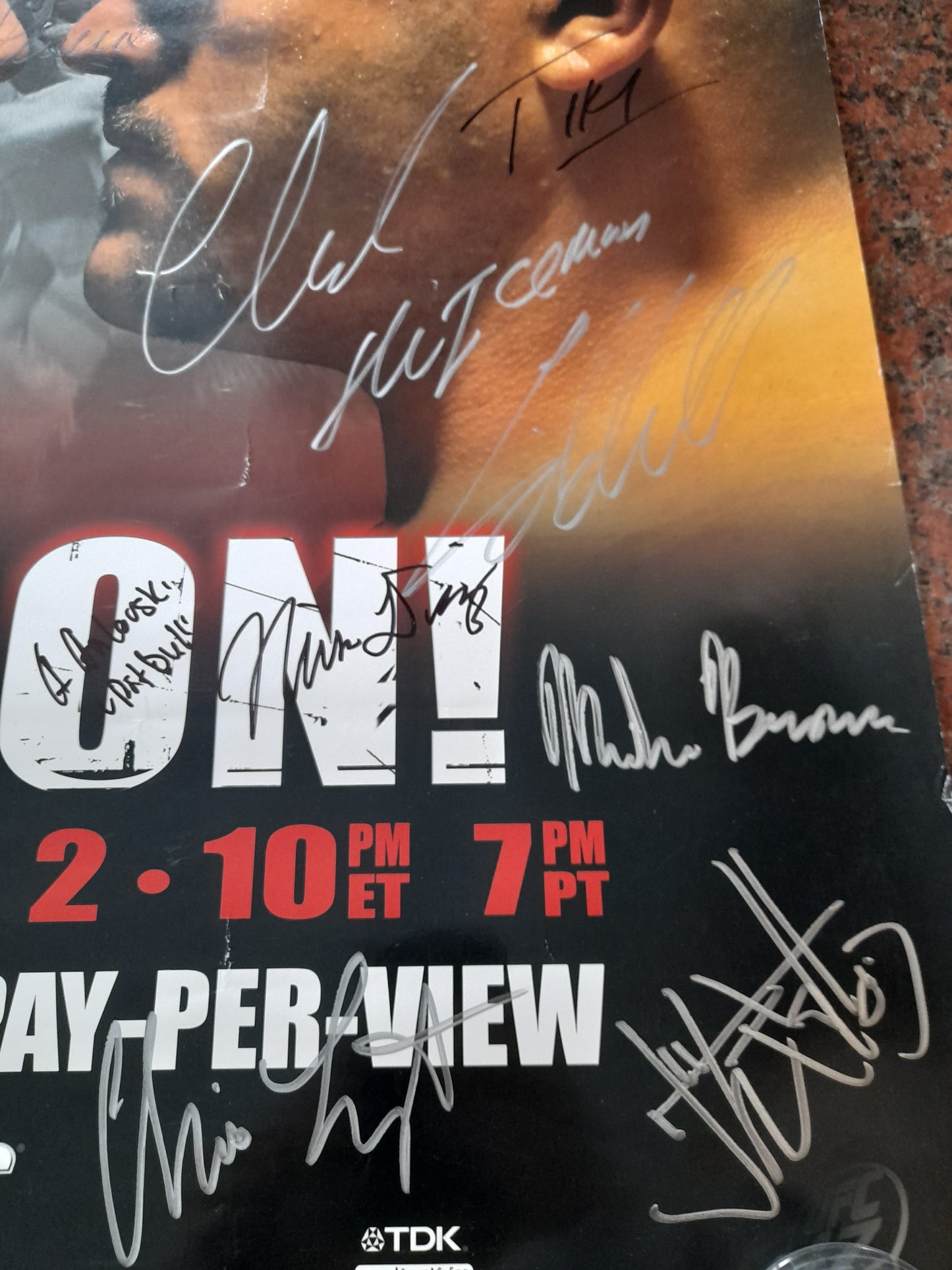 UFC 47 - Liddell Vs Ortiz - Official Signed by Card Event Poster (2004) - [AUTOGRAPHED]