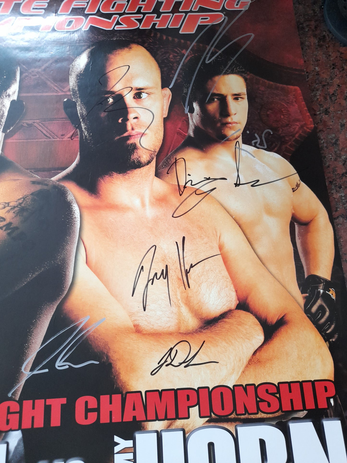 UFC 54 - Liddell Vs Horn - Official Signed by Card Event Poster (2005) - [AUTOGRAPHED]