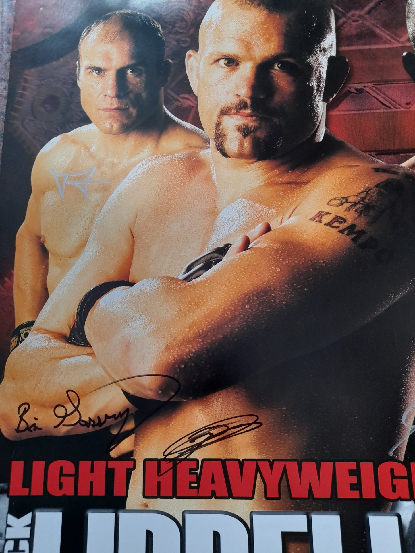 UFC 54 - Liddell Vs Horn - Official Signed by Card Event Poster (2005) - [AUTOGRAPHED]