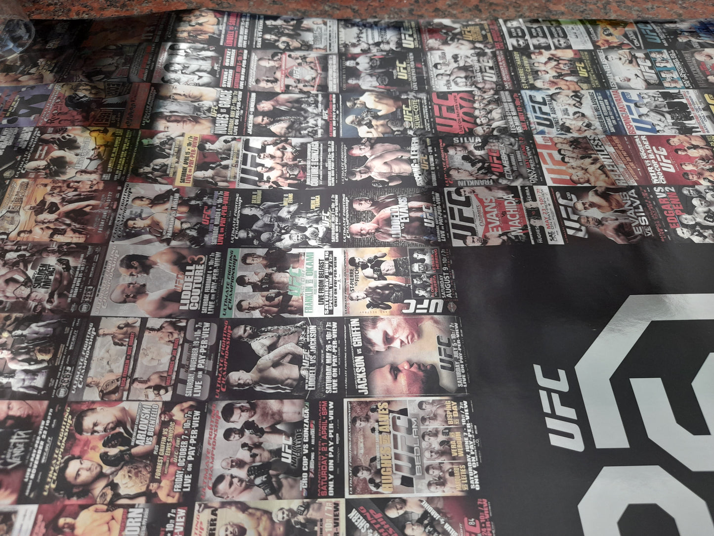 UFC Ultimate Fighting Championship 25th Anniversary Metallic Event Collage Poster (2018)