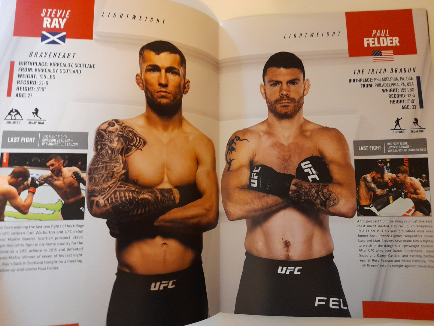 UFC Fight Night 113 - Nelson Vs Ponzinibbio (2017) - Official Event Program (UK) [SALE]